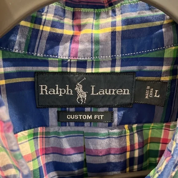 Ralph Lauren plaid button down - Picture 3 of 4